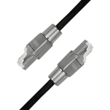 Industrial Cat6a 24AWG SF/UTP Network Cables Cat6e Shielded RJ45 Toolless Connectors